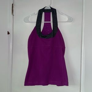 Lululemon Athletica Purple and Gray Tank Top